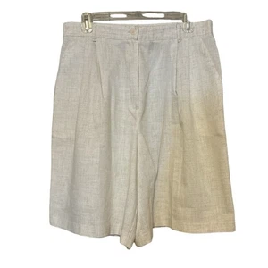 Women’s Pleated Dress Shorts Tan - Picture 1 of 3
