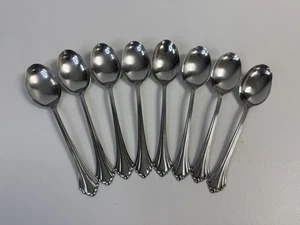 8 x Oneida Bancroft Stainless Oval Soup Spoon 6 7/8”  - Picture 1 of 5