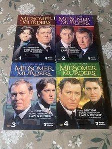 Set of 4 MIDSOMER MURDERS Sets 1, 2, 3 & 4 DVD Collections - Picture 1 of 21