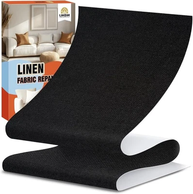 Cinta de reparación de tela de lino 4,7x63 autoadhesiva parche de sofá reparación tabla de tela Foto 1 de 4