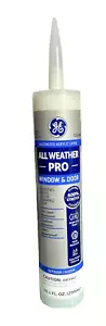 Ge All Weather Pro Clear Siliconized Acrylic Latex Window & Door Caulk 10.1 Oz. - Picture 1 of 4