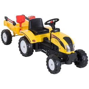 HOMCOM Pedal Go Kart Ride on Tractor w/ Shovel & Rake Four Wheels Child Toy - Picture 1 of 11