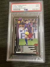 PSA9 2005-06 PANINI WCCF #287 LIONEL MESSI RC  ROOKIE Pop Only 5 Higher Soccer