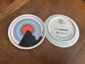 Set of Lufthansa Promotional Coasters Signed - Picture 1 of 1