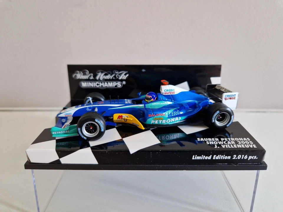 Minichamps 1/43 Sauber Petronas C23 J. Villeneuve - 2005 Showcar - 400050081 - Immagine 1 di 4