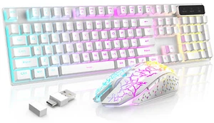 ATTACK SHARK T3 2.4G Wireless Gaming Keyboard and4800DPI Mouse Combo 104 Key - Picture 1 of 22