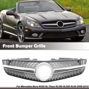 Front Bumper Upper Grille Grill For Mercedes-Benz R230 SL Class 2009-2012 2009 - Picture 1 of 10