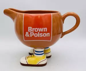 FAB RETRO CARLTON WALKING WARE BROWN & POLSON JUG 1970s - Picture 1 of 5