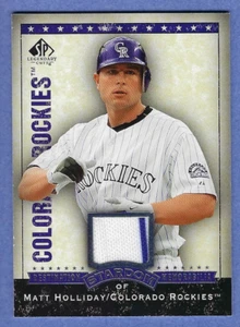 2008 SP Legendary Cuts-relic  #DS-MH Matt Holliday Colorado Rockies - Picture 1 of 2