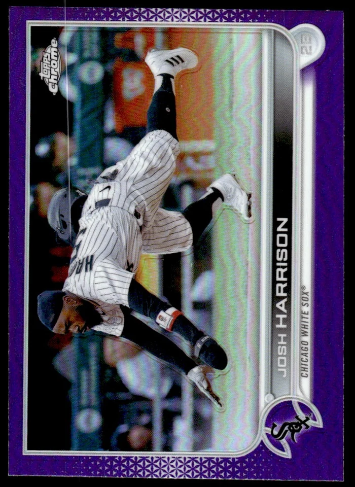 2022 Topps Chrome Update PURPLE REFRACTOR Josh Harrison #USC111 - Image 1 of 2