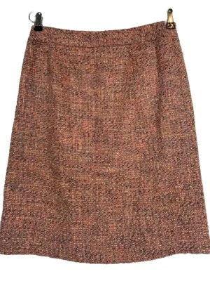 Valerie Stevens Skirt Womens Size 8 Multicolor Wool Blend Pleated Tweed Foto 1 de 4