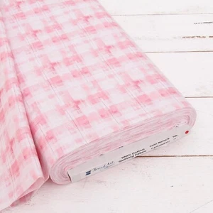 Threadart Cotton Quilting Fabric By The Yard - Vintage - Lt. Pink Plaid - Picture 1 of 7