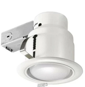 C.E.-5 in. White LED Swivel Baffle Construction Remodel Recessed Lighting Kit - Picture 1 of 4