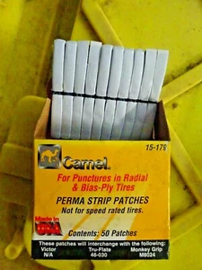 TIRA CAMEL PERMA RADIAL # PARCHES DE NEUMÁTICOS SESGADOS - P#15-179 - CANTIDAD 1 CAJA (50 PARCHES) - Imagen 1 de 1