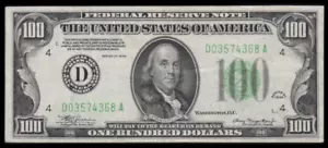 Fr.2152-D 1934 Cleveland $100 Federal Reserve Note Choice VF+ - Picture 1 of 2