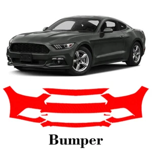 Front bumper PreCut PPF Paint Protection Film For Ford Mustang 2015-2017 - Picture 1 of 7