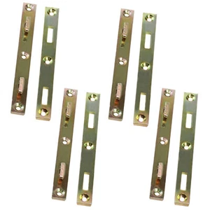 4" Long Heavy Duty Steel Bed Rail Frame Fasteners, Zinc Plated, Set of Four Pair - Picture 1 of 6