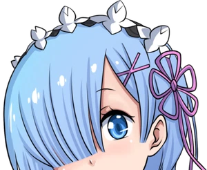 Rem Peeker Sticker Weatherproof 6" Anime Car Decal - Picture 1 of 1