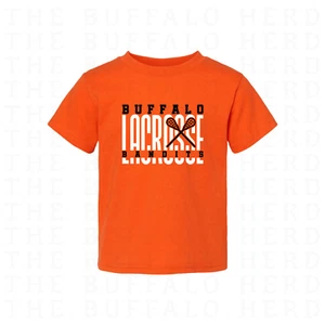 Kids Orange Buffalo Bandits Shirt, Baby Youth Bandits Lacrosse Tee - Picture 1 of 1
