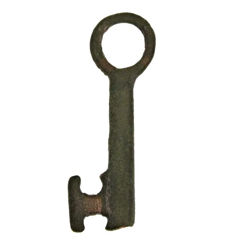 MEDIEVAL Key - 12th-14th Century BRONZE CASKET KEY 1½" Small - ref.k985 Cover