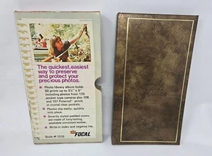 Vintage Focal Photo Album 1970s Holds 60 3.5" x 5" Photos for 110 107 108 Film - Picture 1 of 15