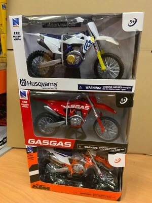 NewRay 1:12 Die-Cast Motocross MX Toy Model Bike Combo Gas Gas Husqvarna Ktm - Image 1 of 4