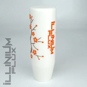 ILLINIUM FLUX ORANGE PAINTED WHITE SAKURA BLOSSOM AUTOMATIC KNOB 8X1.25 K31 - Picture 1 of 1
