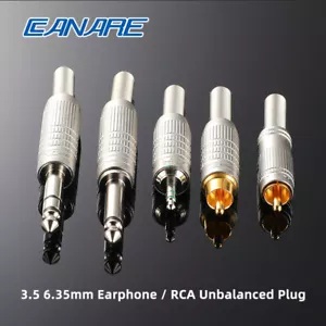 1 pieza CANARE RCA soldadura desequilibrada 3,5 enchufes audio video 6,35 conector TS TRS estéreo - Imagen 1 de 10