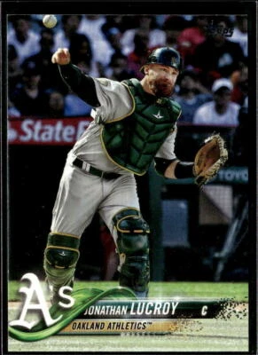 2018 Topps Update Jonathan Lucroy Oakland Athletics #US187  4 Card Lot - Image 1 of 2