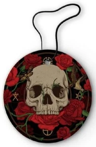 Skulls and Roses Raspberry Scented Air Freshener For Car , Locker or Halloween - Picture 1 of 2