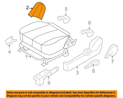 881800A600QS NUEVO HYUNDAI OEM Cubierta de asiento lado derecho se adapta 06-08 Sonata Foto 1 de 4