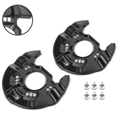 2pcs Front Left & Right Black Brake Dust Shield for Honda S2000 2000 2001-2009 - Image 1 of 4