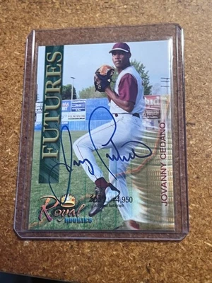 2000 Royal Rookies Futures # 7 Jovanny Cedano 3034/4950 Autograph - Image 1 of 2