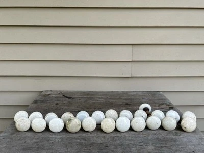 Antique 1800's White Porcelain Door Knobs Spindle Set Lot of 24 - Image 1 of 4