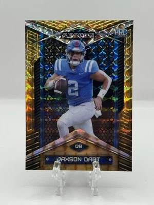 2023 JAXSON DART WILD CARD ALUMINATION GOLD /3 PRC Rookie BC-JD Giants - Image 1 of 3