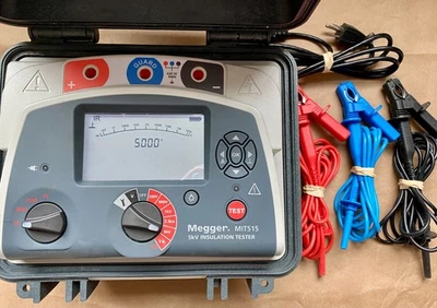 MEGGER MIT515 5kV Probador de Resistencia de Aislamiento Medidor MegohmMeter MIT-515 Bonito Foto 1 de 4