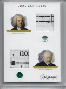 2023 Keepsake Edition Bach Tschaikdvsky #DGR-19 Duel Music Sheet Gem Relic /18 - Bild 1 von 2