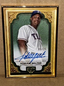 ADRIAN BELTRE 2024 TOPPS GILDED GOLD FRAME GALLERY OF GOLD AUTO #24/25 -Rangers - Picture 1 of 7