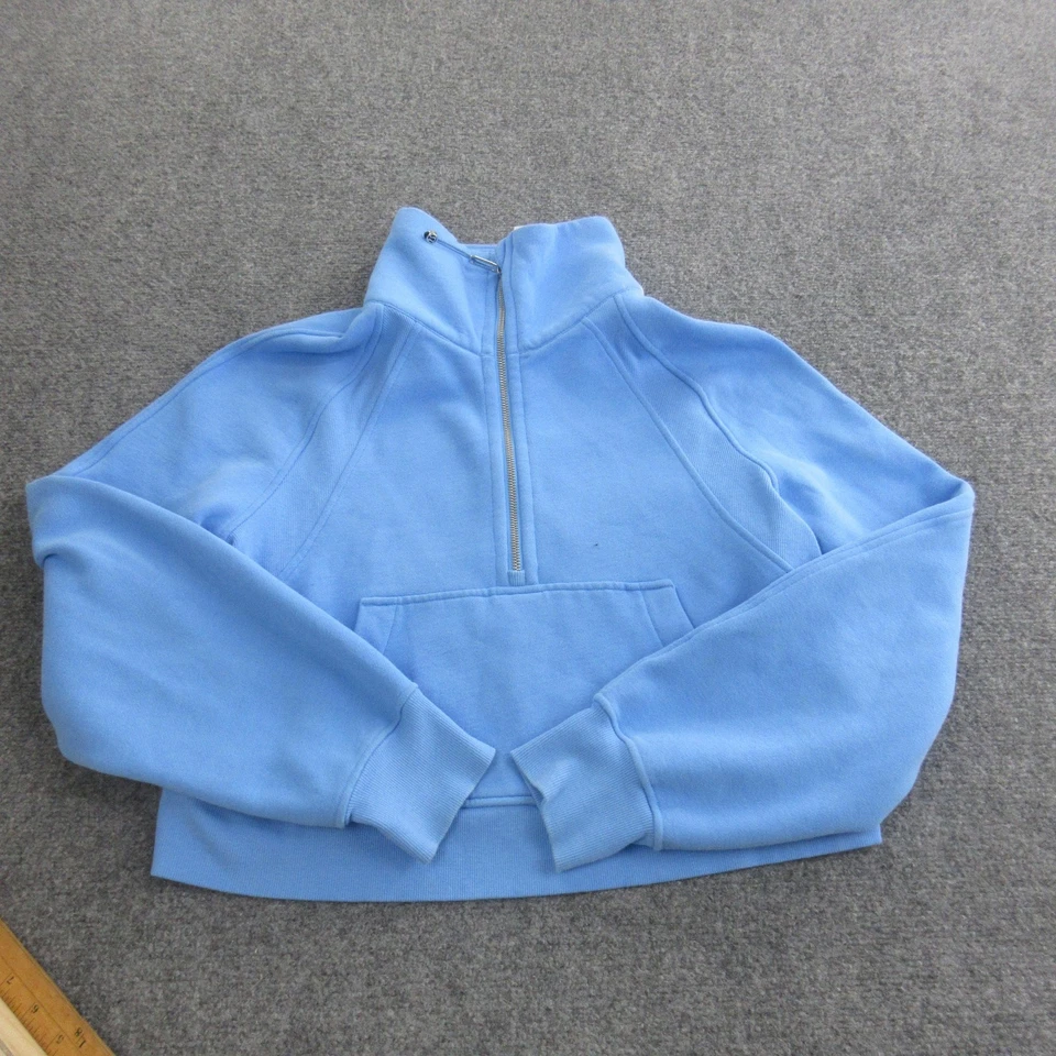 Sudadera Lululemon Mujer XS/S Azul Claro Buceo Embudo Cuello Media Cremallera Sudadera con Capucha Foto 1 de 4
