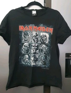 Amplified Iron Maiden Tshirt Womens Size M Cotton Top 2017 Black Graphic Print - Picture 1 of 14