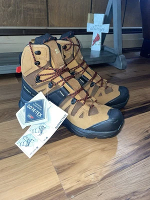 New, Salomon Quest 4 GTX Shoes, 471564 Rubber/Black/Fiery Red, Men's Size 10 - Image 1 of 4