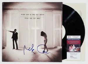 NICK CAVE SIGNIERT PUSH THE SKY AWAY VINYL LP ALBUM MIT JSA-ZERTIFIKAT SCHLECHTE SAMEN - Bild 1 von 2