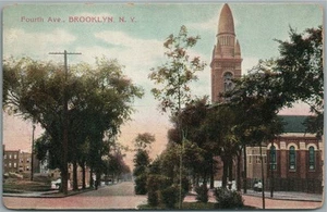 POSTAL ANTIGUA BROOKLYN NY CUARTA AVENIDA - Imagen 1 de 2