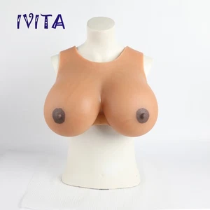 IVITA HH Cup 10XL Silicone Forma Seno Drag Queen CD TG Grandi Tette Esaltatore - Foto 1 di 12