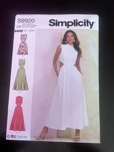 Simplicity- 9920 - Misses' Dress With Neckline And Length Variations - Picture 1 of 1