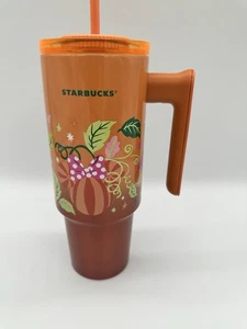Disney Parks x Starbucks Mickey Pumpkin PSL Handle Tumbler New 2025 Spice Latte - Picture 1 of 5