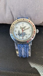 Vostok Armbanduhr Russland Militär Flugzeugträger "Boctok Komandirskie" - UdSSR - Bild 1 von 6