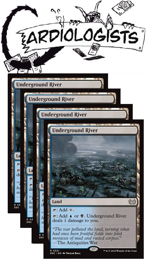 Underground River x 4 | Magic the Gathering MTG | Duskmourn Commander DSC | NM - Image 1 of 1