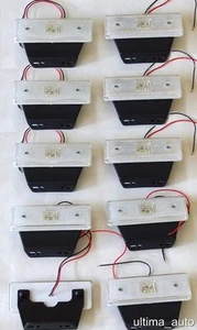 10 X LED 24V Weiß Klar Seitlich Vorne Marker Lichter Lampe Blinker Anhänger Lkw - Bild 1 von 1