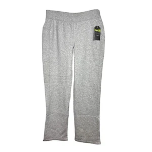NWT Women's Large 12/14 Tek Gear Mid Rise Sweatpants Straight Leg Light Gray - Picture 1 of 9